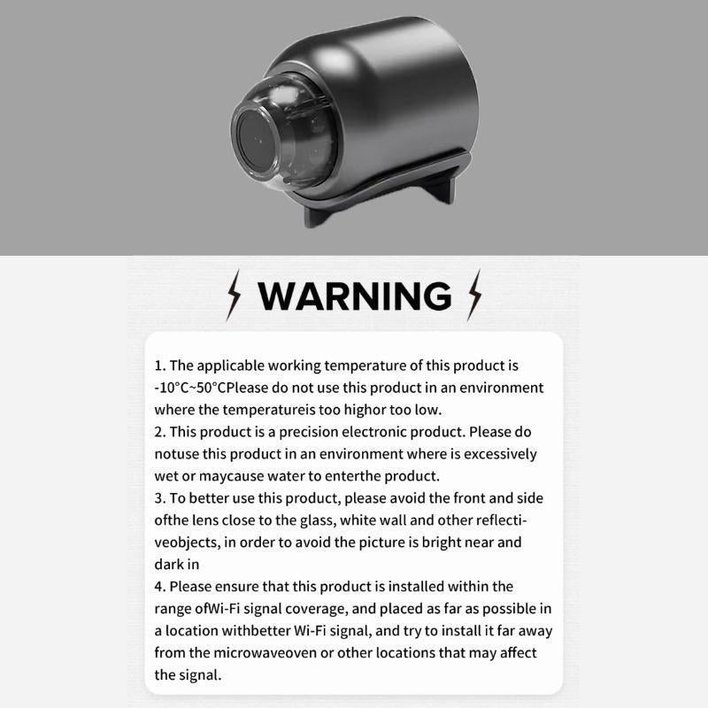 Mini Camera, Wifi Wireless Smart Home Network Camera, Indoor Security Monitoring Night Vision Camera, Audio Recorder for Home Night Vision & Baby Monitoring