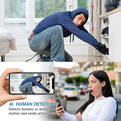 Mini Camera, Wifi Wireless Smart Home Network Camera, Indoor Security Monitoring Night Vision Camera, Audio Recorder for Home Night Vision & Baby Monitoring