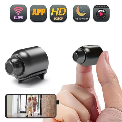 Mini Camera, Wifi Wireless Smart Home Network Camera, Indoor Security Monitoring Night Vision Camera, Audio Recorder for Home Night Vision & Baby Monitoring