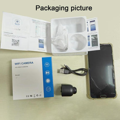 Mini Camera, Wifi Wireless Smart Home Network Camera, Indoor Security Monitoring Night Vision Camera, Audio Recorder for Home Night Vision & Baby Monitoring